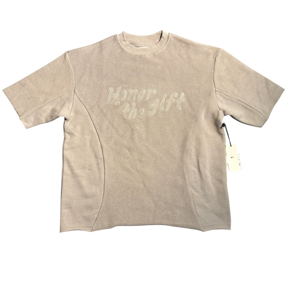 Honor The Gift Block Party‎ Terry Crew Stone Short Sleeve Sweatshirt M